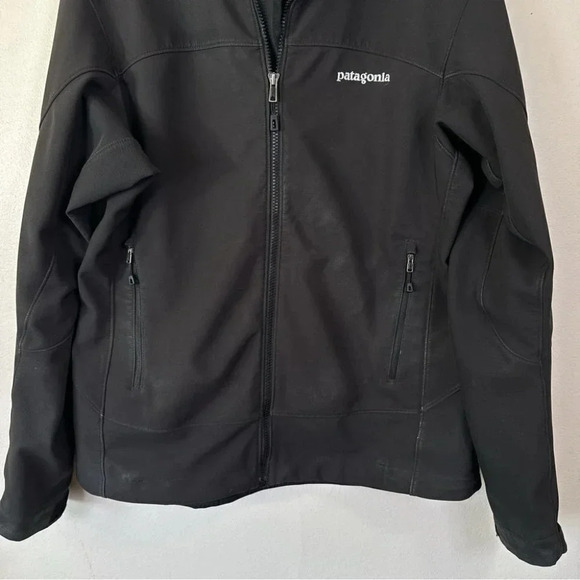 Patagonia Adze Jacket Full Zip Soft Shell Black Color - Picture 4 of 12